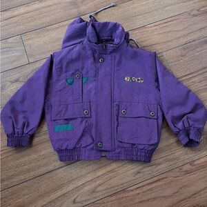 Amazing Kids Vintage Purple Jacket with Hood by CrocoKids